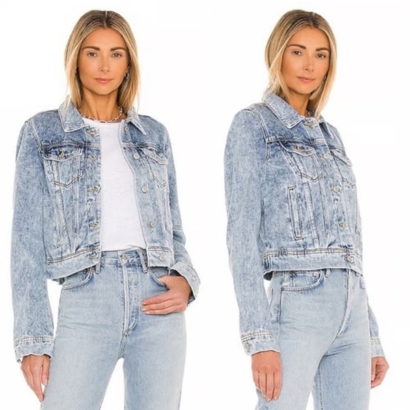 FREE PEOPLE ⭐️ jean jacket - Picture 1 of 11